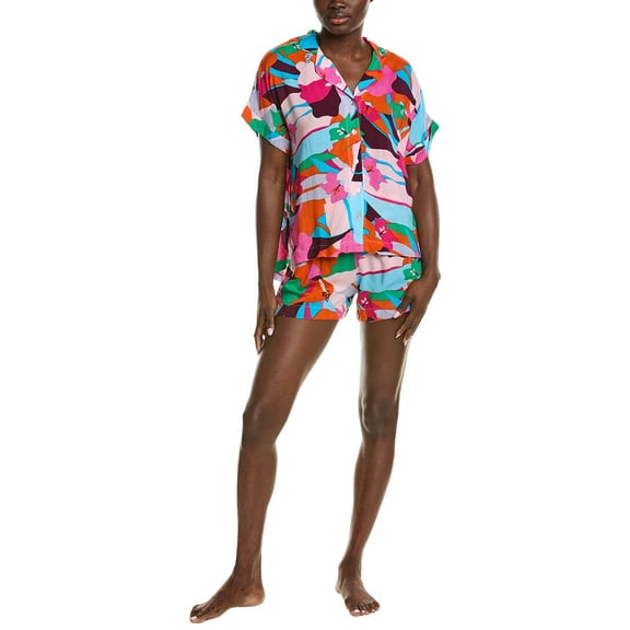 Sanctuary womens  2pc Top & Boxer Set, XXS, Pink