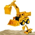 thumbnail image 1 of Sand Beach Toy Excavator Construction Vehicle Friction Powered Digging Truck, Outdoor Play Thickened Durable Material Yellow, 1 of 9