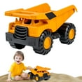 thumbnail image 1 of Sand Beach Toy Excavator Construction Vehicle Friction Powered Digging Truck, Outdoor Play Thickened Durable Material Medium Size Yellow, 1 of 9