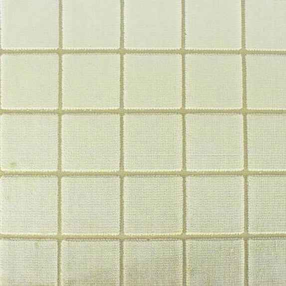 Sand Beige Grid Pile Velvet Home Decorating Fabric, Fabric By the Yard