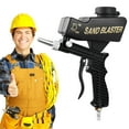 thumbnail image 1 of Sand Blaster Gun Kit, 1Pc Handheld Sand Blaster Portable Sandblaster, Light-Duty Salt Gun for Metal Wood Paint/Removal for Air Compressor Up to 70 150 Blasting Media, Sandblaster Gun Kit, Black, 1 of 9