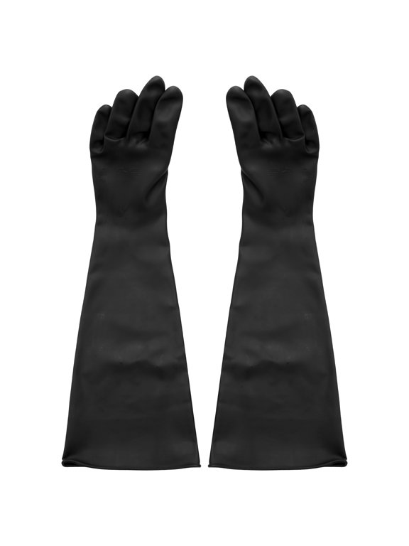 Sand Blasting Gloves for Sandblast Cabinet Gloves 60x20cm,1 x pair of sandblasted gloves,black