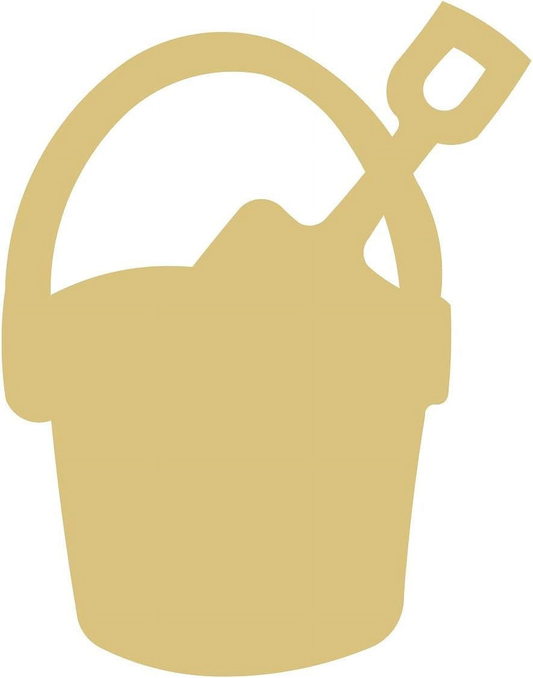 Sand Bucket Cutout Unfinished Wood Nautical Decor Kids Craft Summer