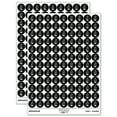 thumbnail image 1 of Sand Castle Doodle 200+ Round Stickers - Black - Matte Finish - 0.50" Size, 1 of 3