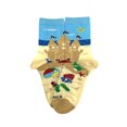 thumbnail image 1 of Sand Castle Socks (Ages 3-7) from the Sock Panda Size: Small (Age 3-5), 1 of 1
