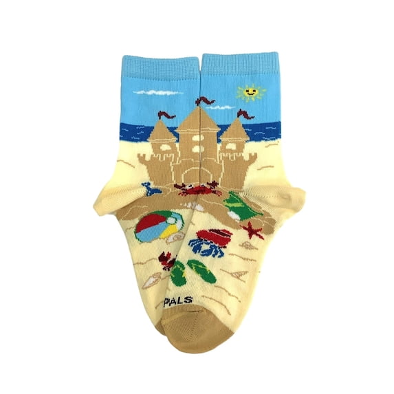 Sand Castle Socks (Ages 3-7) from the Sock Panda Size: Small (Age 3-5)