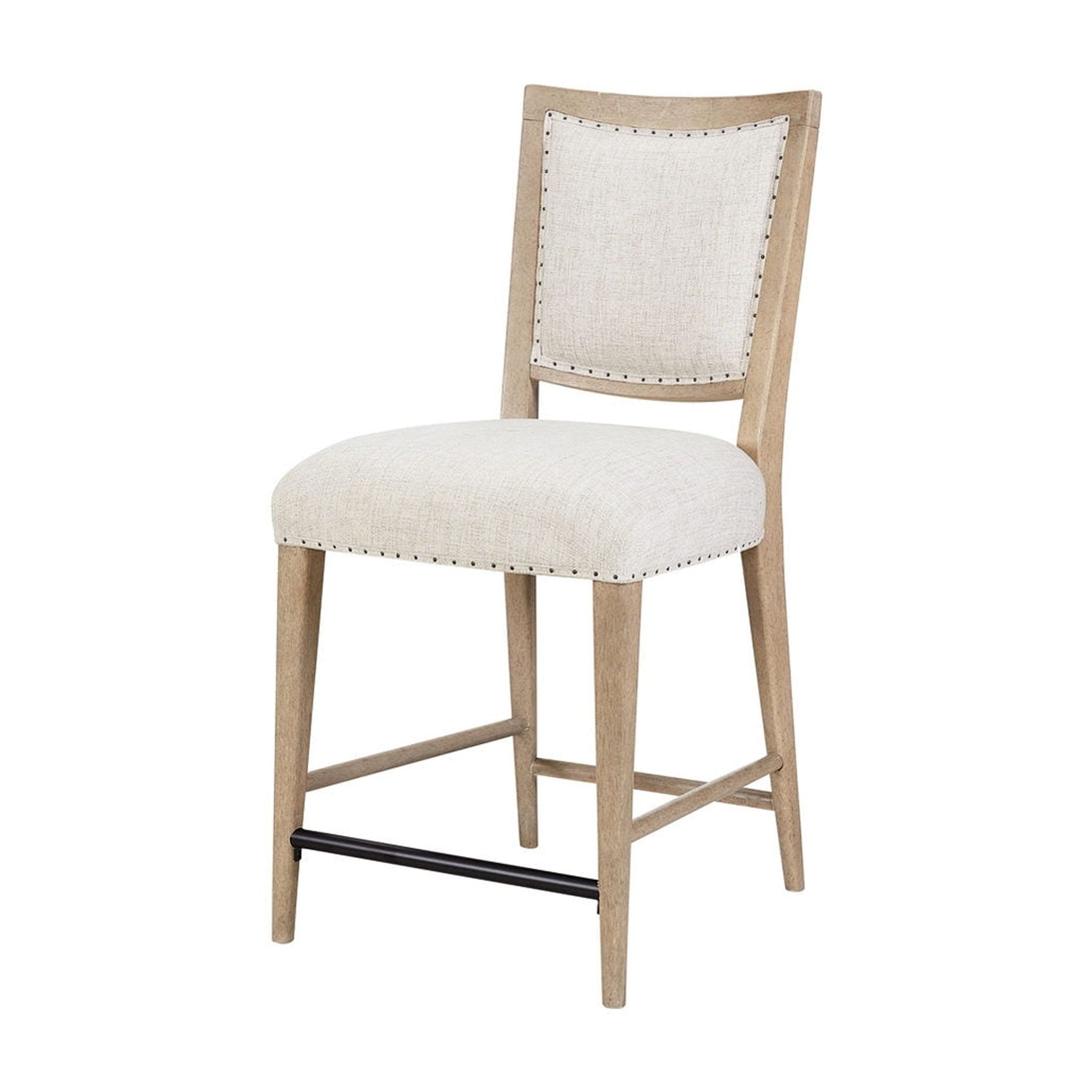 Sand - Colored Counter Stool Set of 2 | Upholstered Web Seating for ...
