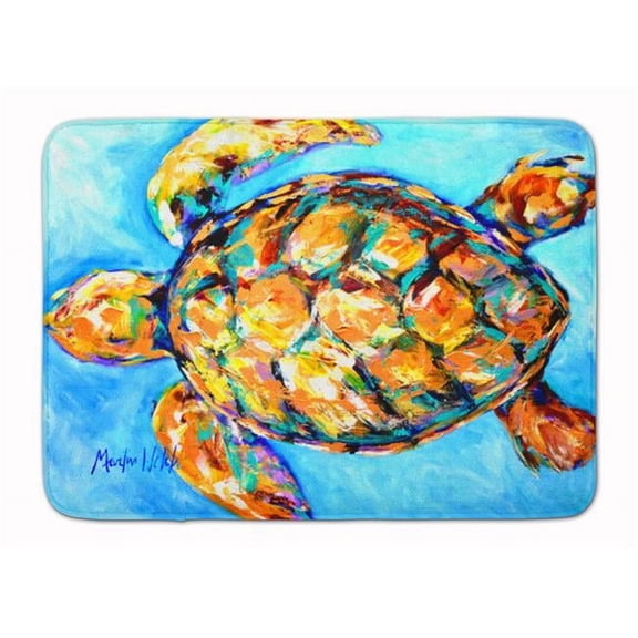 Sand Dance Turtle Machine Washable Memory Foam Mat