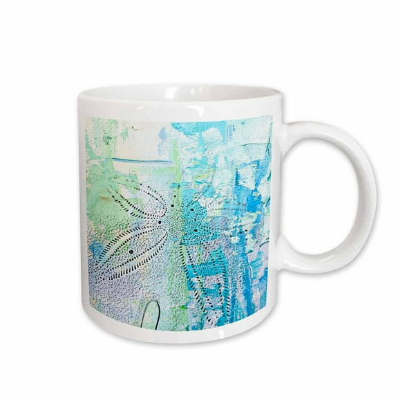 3drose, Sand Dollar in the Sand, 15oz Mug