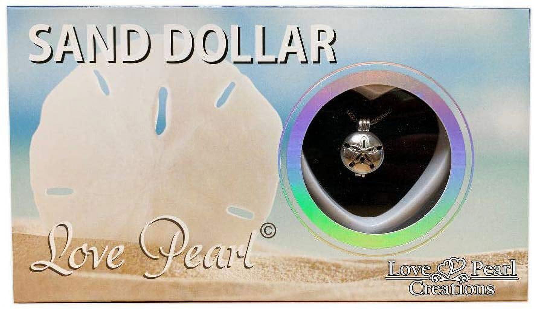Sand dollar shop necklace love pearl