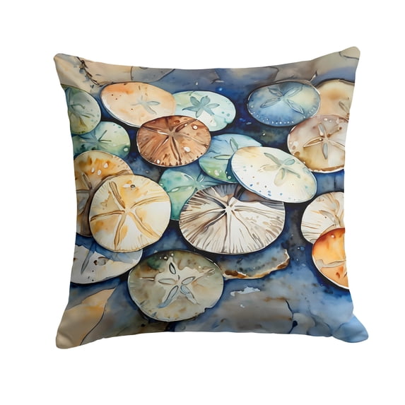 Sand Dollars Throw Pillow 14 in x 14 in