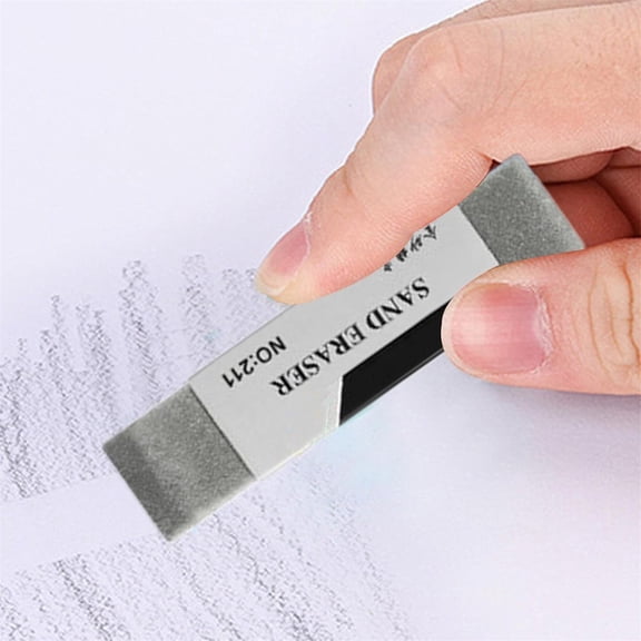 Sand Eraser, Art Gum Erasers, Non-Abrasive Smudge-Free Design with Precise Control for, Exam Preparation, Technical Drawing, and Study Supplies, 1 Pcs, 2.56x0.59"