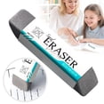 thumbnail image 1 of Sand Erasers,Grey Frosted Pen Eraser Ink Eraser,Reusable Sand Eraser for Gel/Fountain Pen Ink Cleaning,Frosted Eraser for Office Correction Supplies,Ink Eraser for Paper,Black,2.56x0.59", 1 of 8