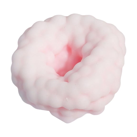 Sand Filled Grape Stress Ball Squishy Fidget Toy Portable Stress Reducer Perfect for Party & Employee Gifting (Pink)