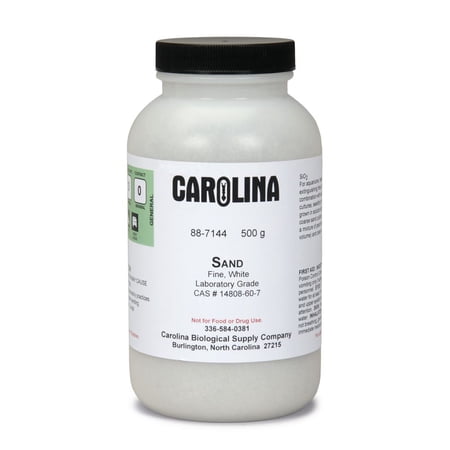 Sand, Fine, White, Laboratory Grade, 500 G