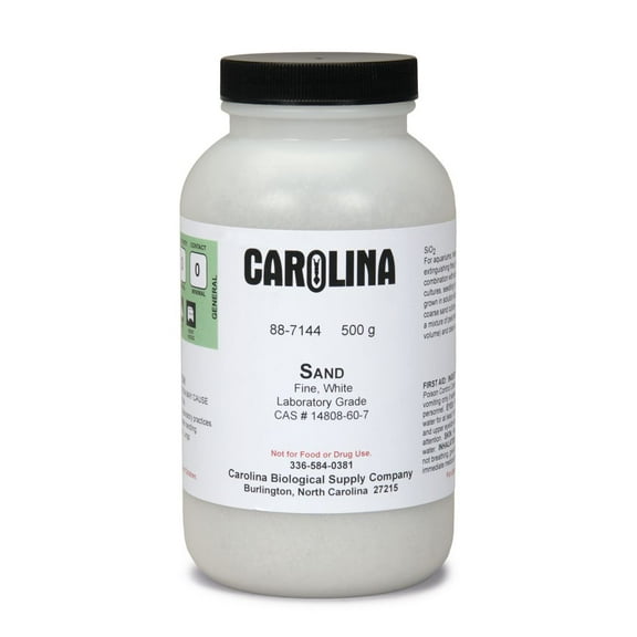 Sand, Fine, White, Laboratory Grade, 500 G