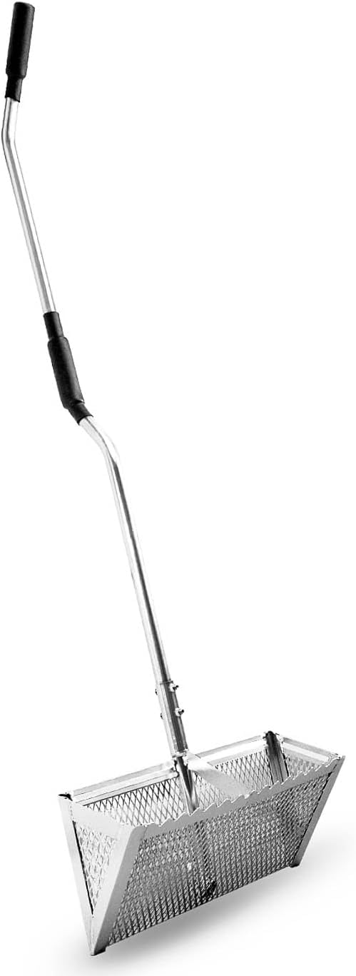 Strong Rakes Sand Flea Rake,16-Inches Wide Basket, 52” Long Strong Handle, Sharp ...