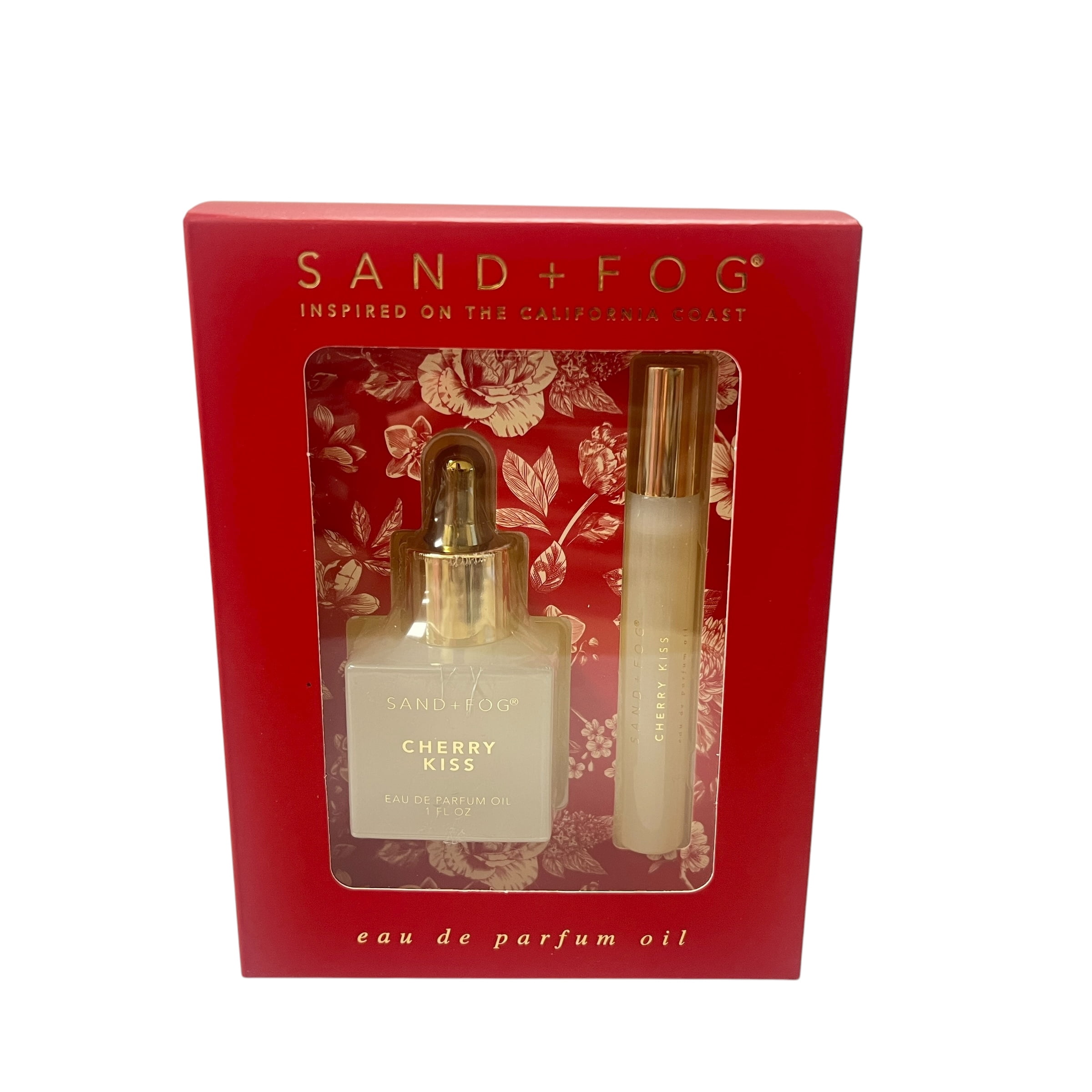 Sand + Fog Cherry Kiss Eau De Parfum Oil Dropper 30ml & Rollerball 10ml Set