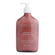 Sand + Fog Jasmine & Cedarwood Body Lotion, Paraben & Sulfate Free, Nourishing Aromatic, 10.1 Fl Oz