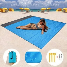 Nevlers 79 x 83 Beach and Picnic Blanket Waterproof and Sand Free Fits 2 6 People Bonus Frisbee Included Lavender Gray Walmart