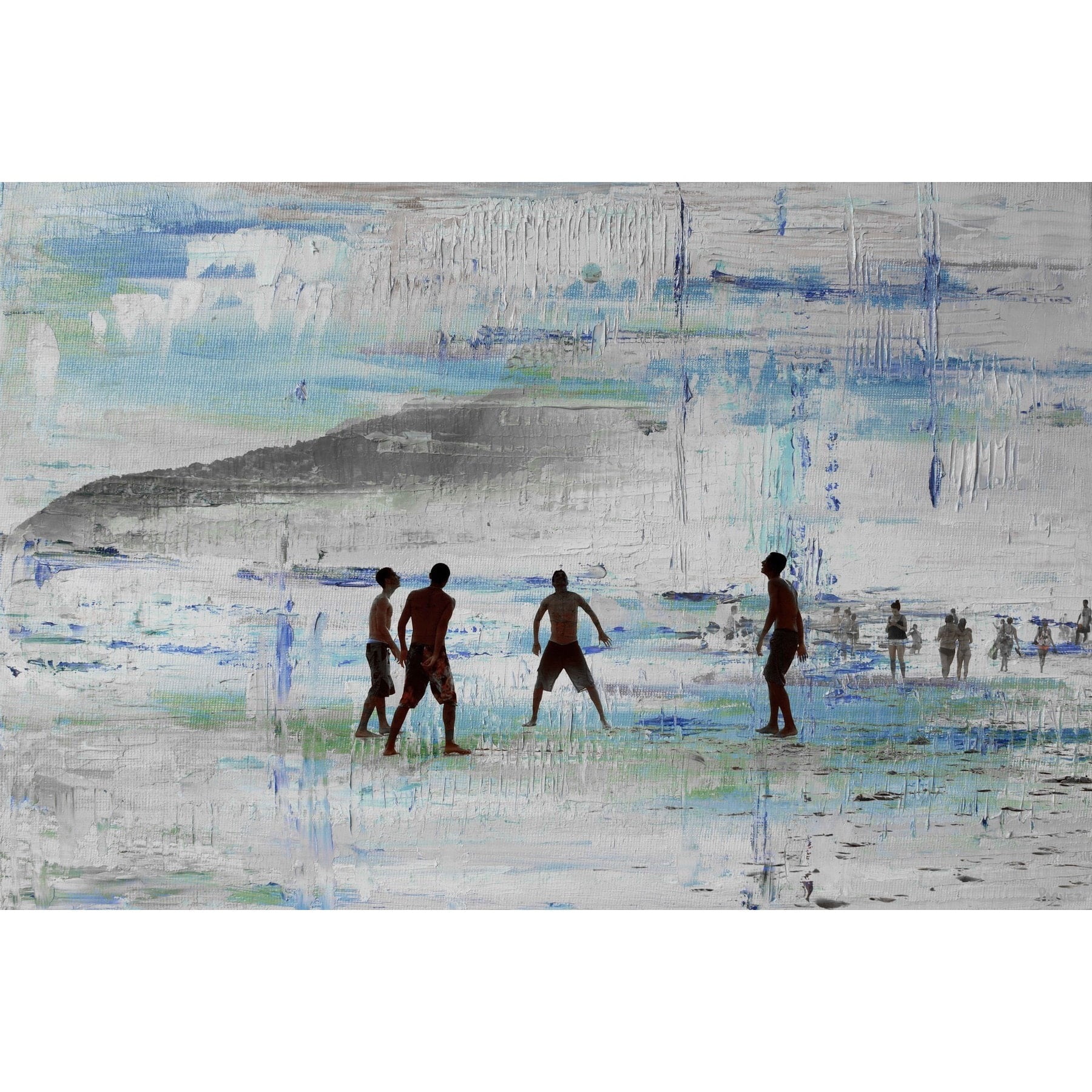 Sand Games 24" x 16" Canvas Sports Print