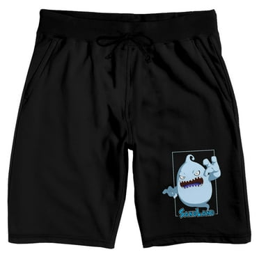 Sand Land Blue Ghost Men's Black Sleep Pajama Shorts-XXL