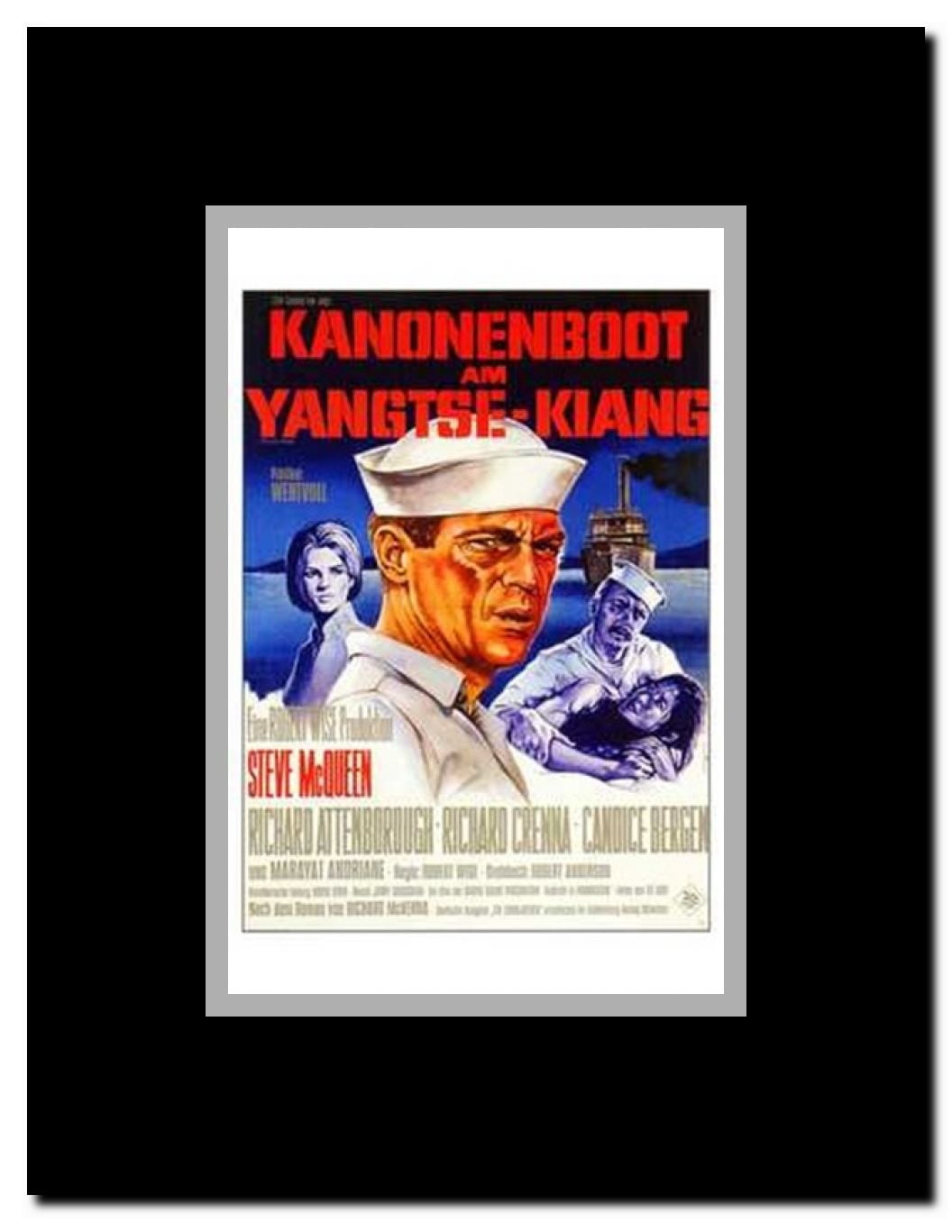 Sand Pebbles Framed Movie Poster