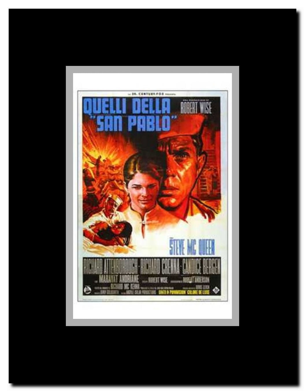 Sand Pebbles Framed Movie Poster