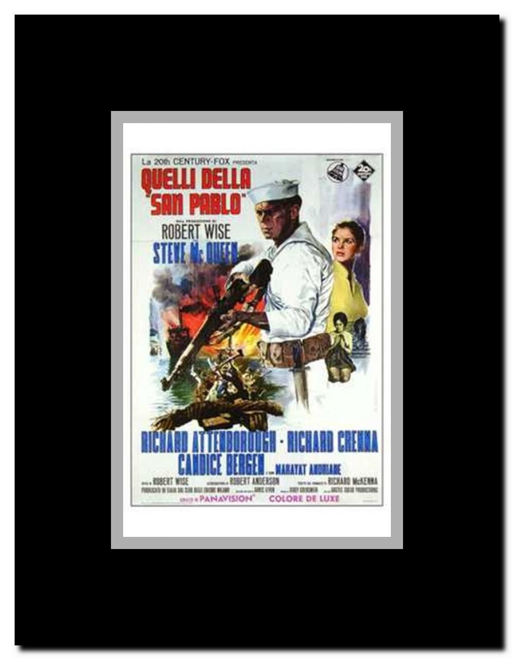 Sand Pebbles Framed Movie Poster