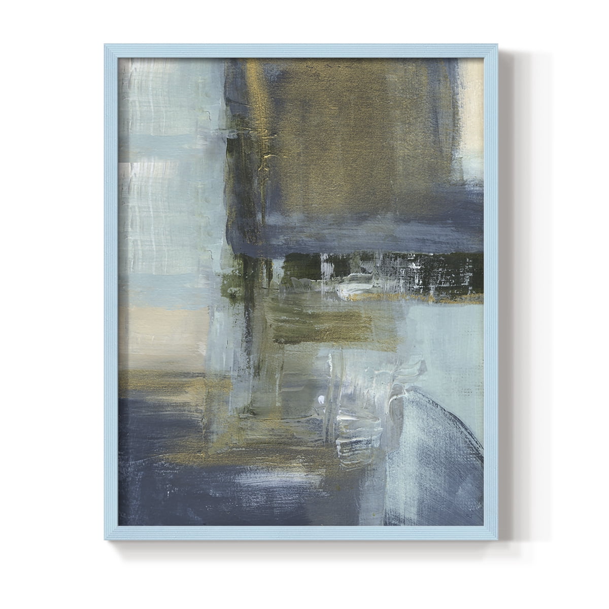 Sand Pond Summer II in Blue Solid Wood 11 x 14 Framed Print