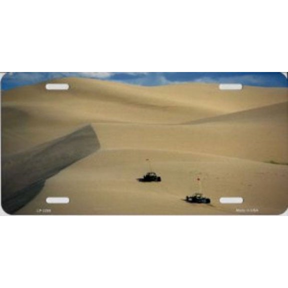 Sand Rails At The Dunes Metal License Plate