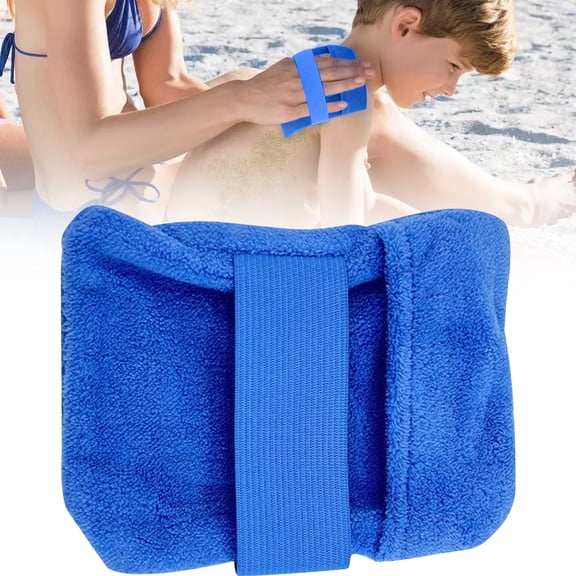 Sand Remover Gloves | Oimcto Soft Skin-Friendly Reusable Wipe-Off Mitt for Swimming, Surfing & Beach Activities
