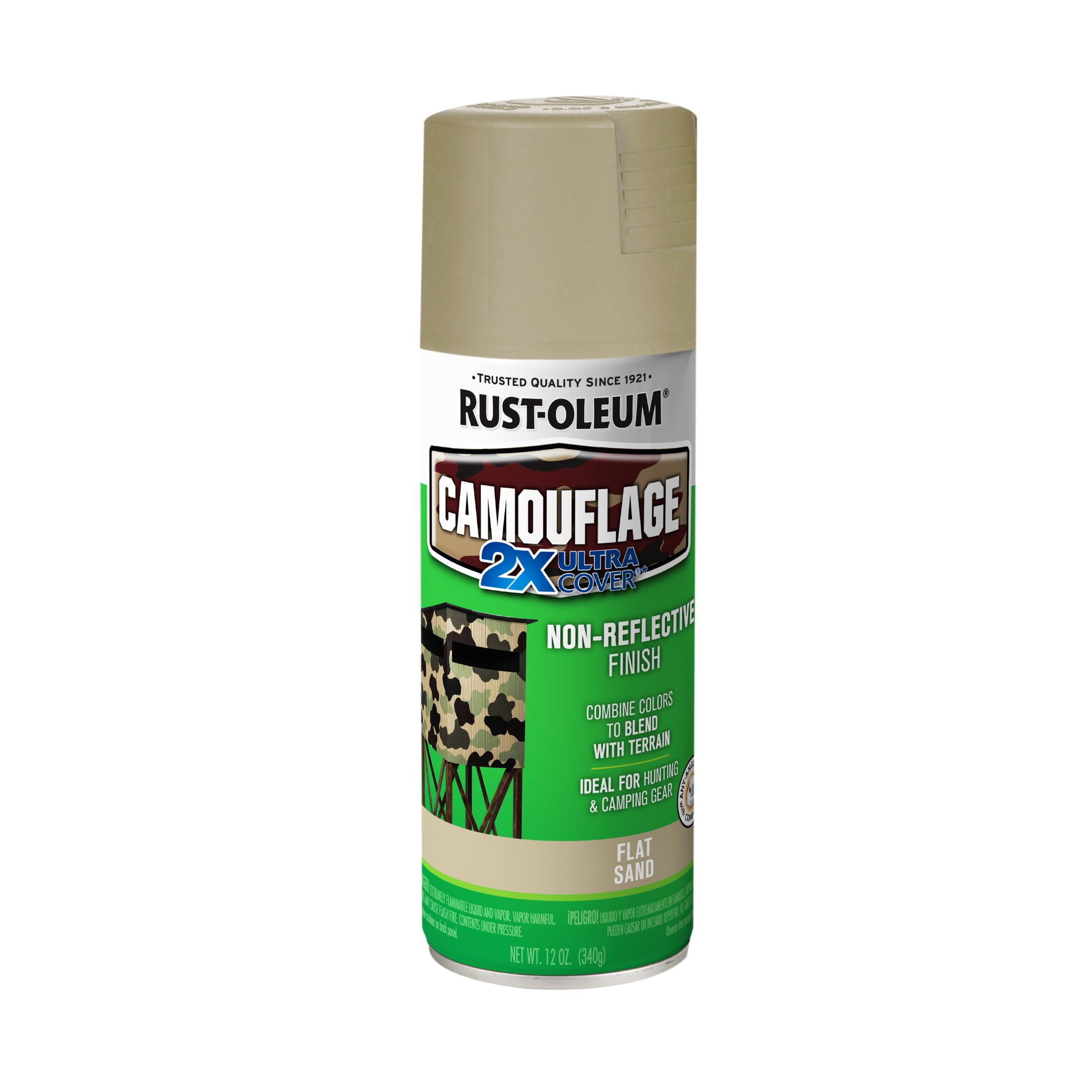 6 Pack, Sand, Rust-Oleum Specialty Camouflage Spray Paint- 12 oz