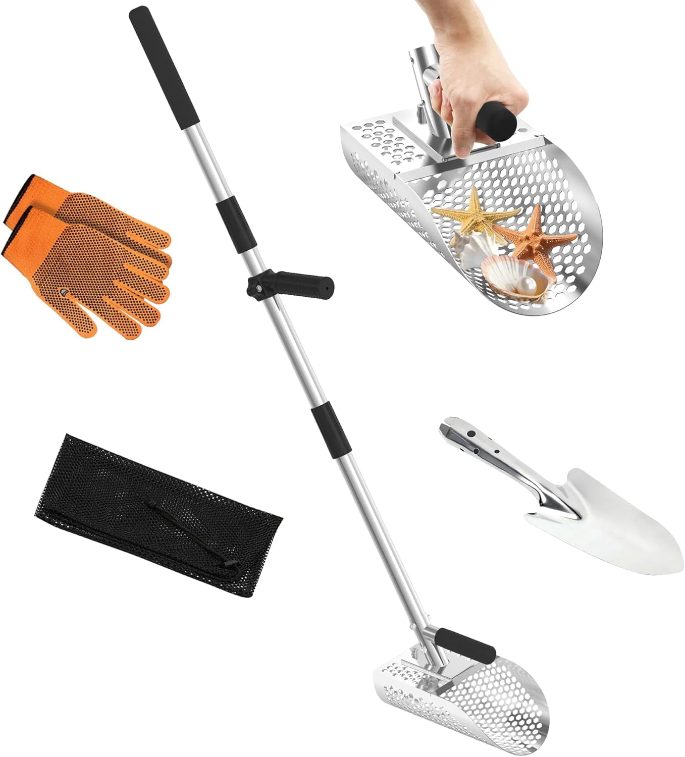 Sand Scoop for Metal Detecting, Metal Detector Sand Shovel Accessories ...