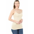 thumbnail image 1 of Sand Seamless Triple Criss-Cross Front Cami (2X/3X), 1 of 2