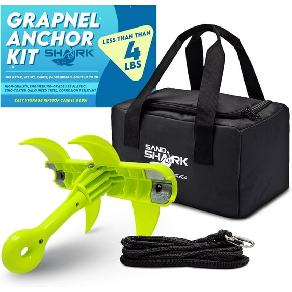 JAWS Anchor – Kayaks, Jet Skis, and Small Boats (Anchor, Line, Case)