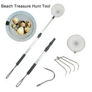 Sand Sifter Beach Scoop - Telescoping Shovel for Seashell Hunting, Shark Teeth Collecting, and Rock Sifting