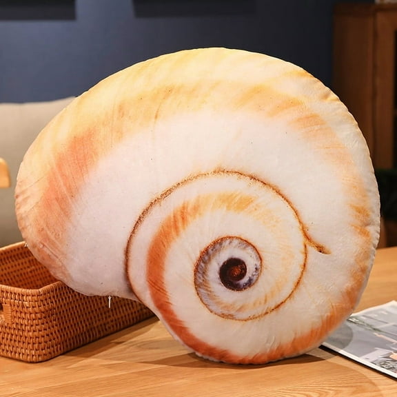 Sand Snails Pillow Beach Sand Snails Shaped Throw Pillows Sand Snails Stuffed Animal Cute Plush Coastal Decor Ocean Sand Snails Pillow Plush Cushion for Bedroom Living Room Sofa