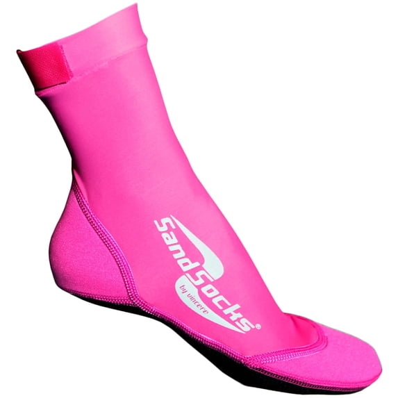 Sand Socks Classic High Top Neoprene Athletic Socks - Large - Pink