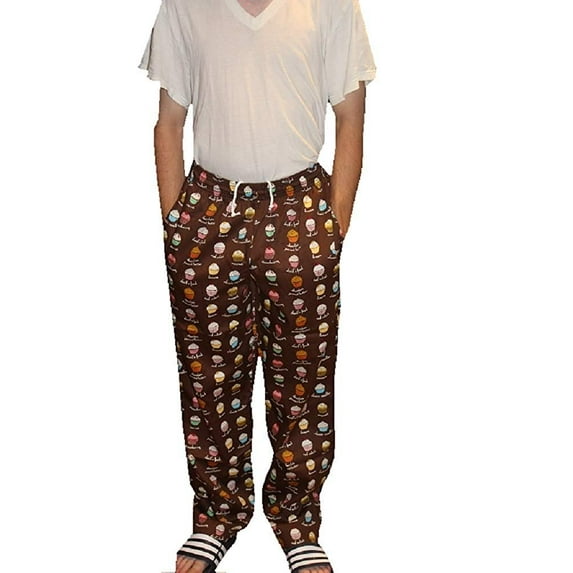 Sand Storm Baggy Chef Pants 100% Cotton XS-6X Vintage, Cupcakes Pockets Vintage, 4X-Large
