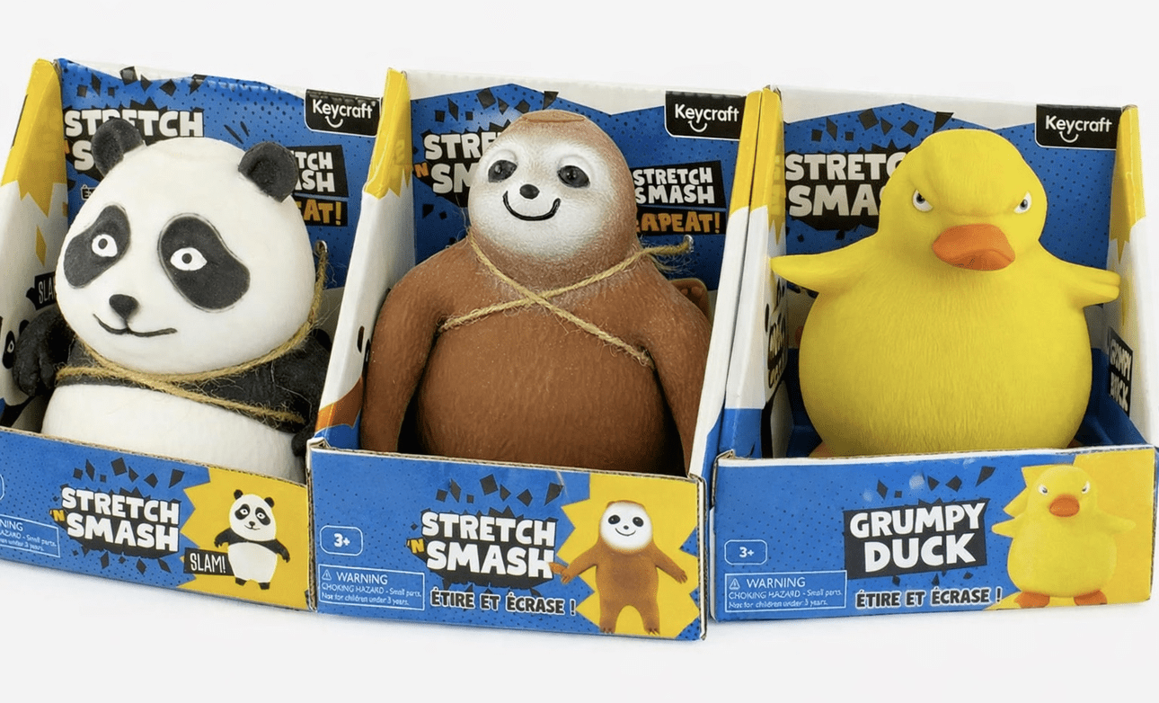 Sand Stretch Stress relief massage ball Bundle Duck Sloth Panda - SET OF 3