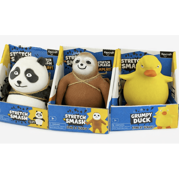 Sand Stretch Stress relief massage ball Bundle Duck Sloth Panda - SET OF 3