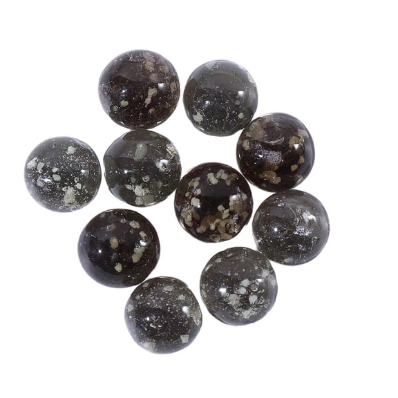Sand Swim Pool Beach Glow-in-the-Dark Glass Marbles 10pcs Decorative for Night Play in Sand Water Swimming Pool or Beach Magical Luminous Balls Black