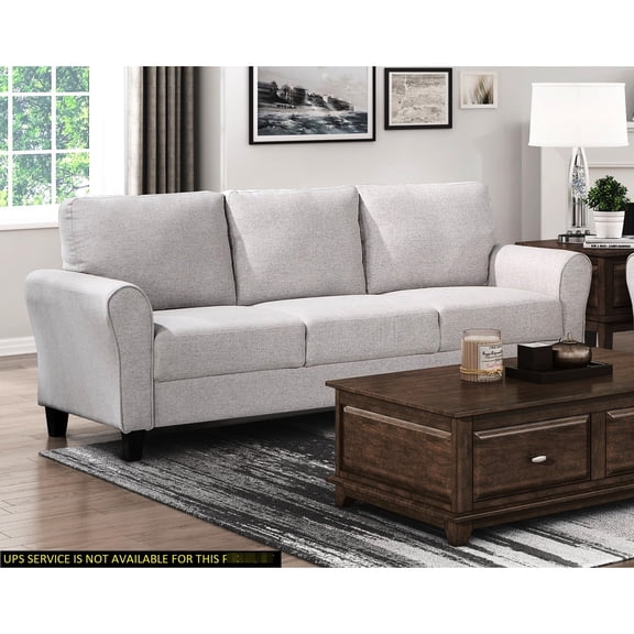 Sand Textured Sofa with Subtle Flare Arms / Attractive in Living Area