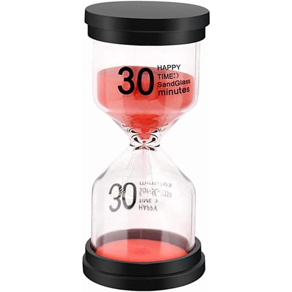 Sand Timer, Sand Timers Colorful 30 Minutes Sandglass Timer with Protective Cover for Classroom Home Office Cooking