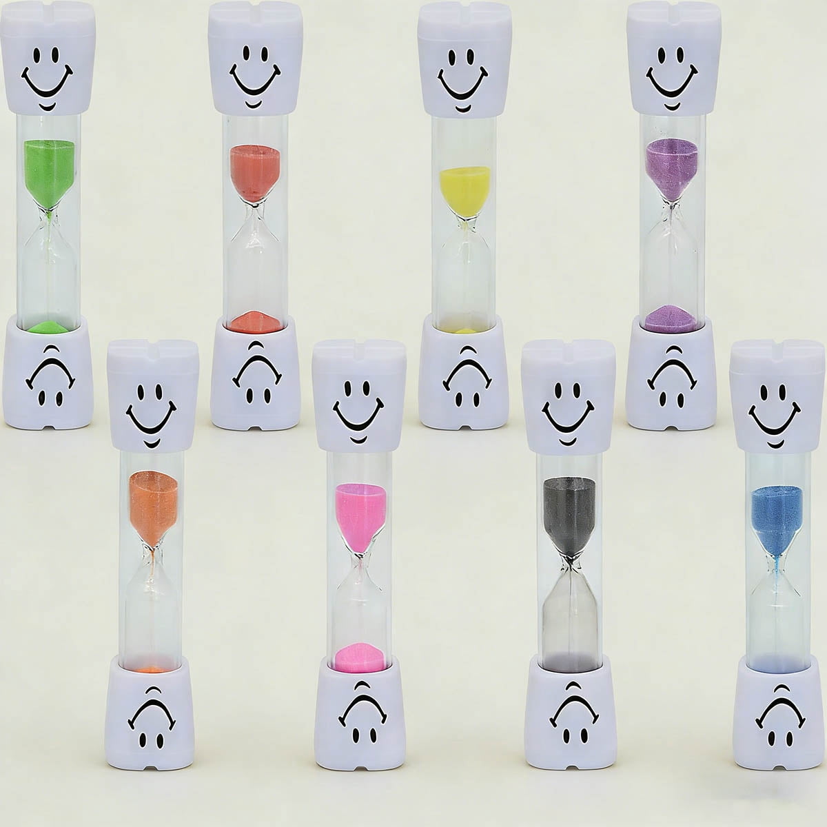 Sand Timer Set, Colorful Smiley Hourglass Timers for Proper Tooth ...