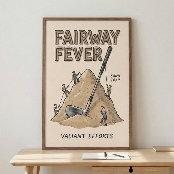 Sand Trap Golf Sports Wall Decor Unframed Paper Print