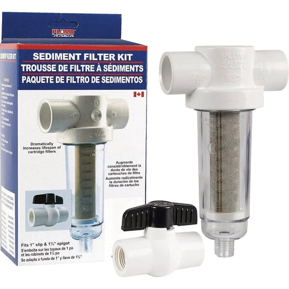 Boshart Sand and Dirt Filter with 1" Male Pipe Thread Adapters  Residential Use, Standard Application