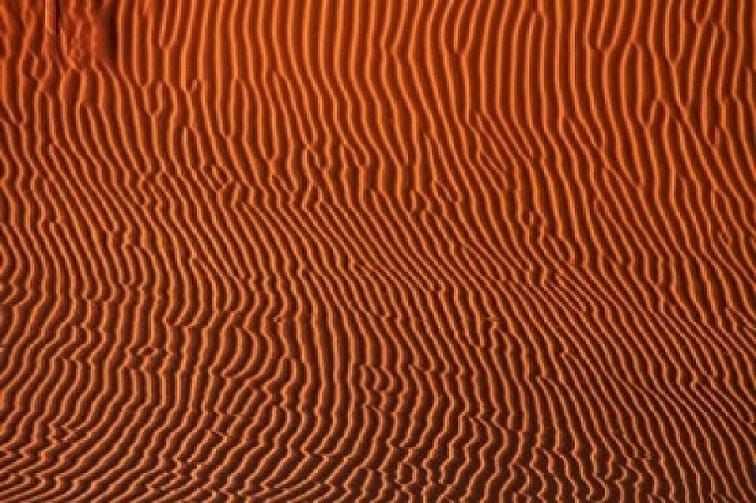 Sand dune patterns Namibia Canvas Art - David Wall DanitaDelimont (24 x 15)