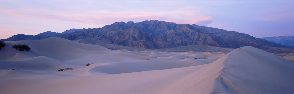 Sand dunes at sunrise Death Valley National Park California USA Canvas Art - Panoramic Images (12 x 36)